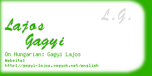 lajos gagyi business card